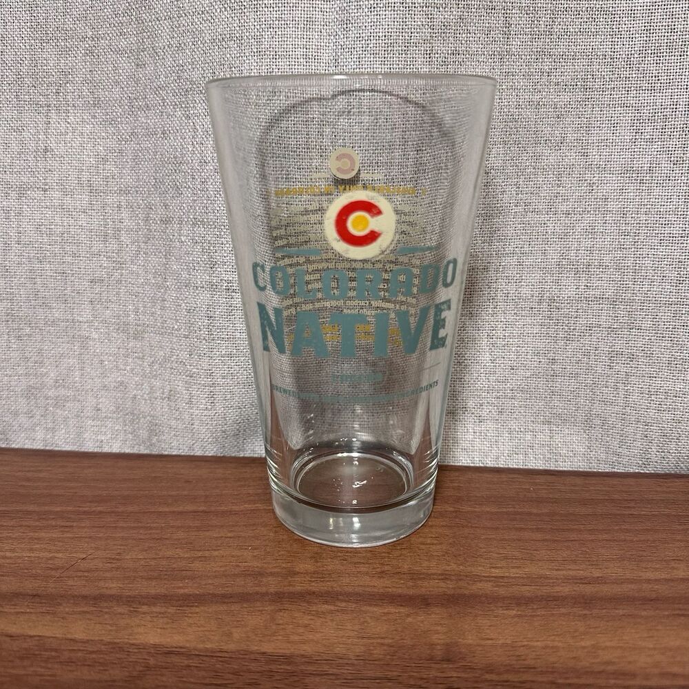 Colorado Native Beer Pint Glass